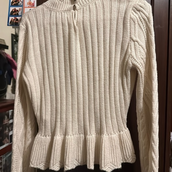 Louna White Pointelle Sweater - Picture 5 of 6